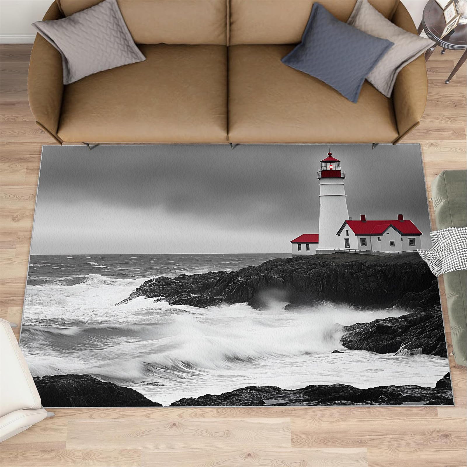 Amazon.com: Coastal Rug - Beach Theme Area Rugs for Living Room